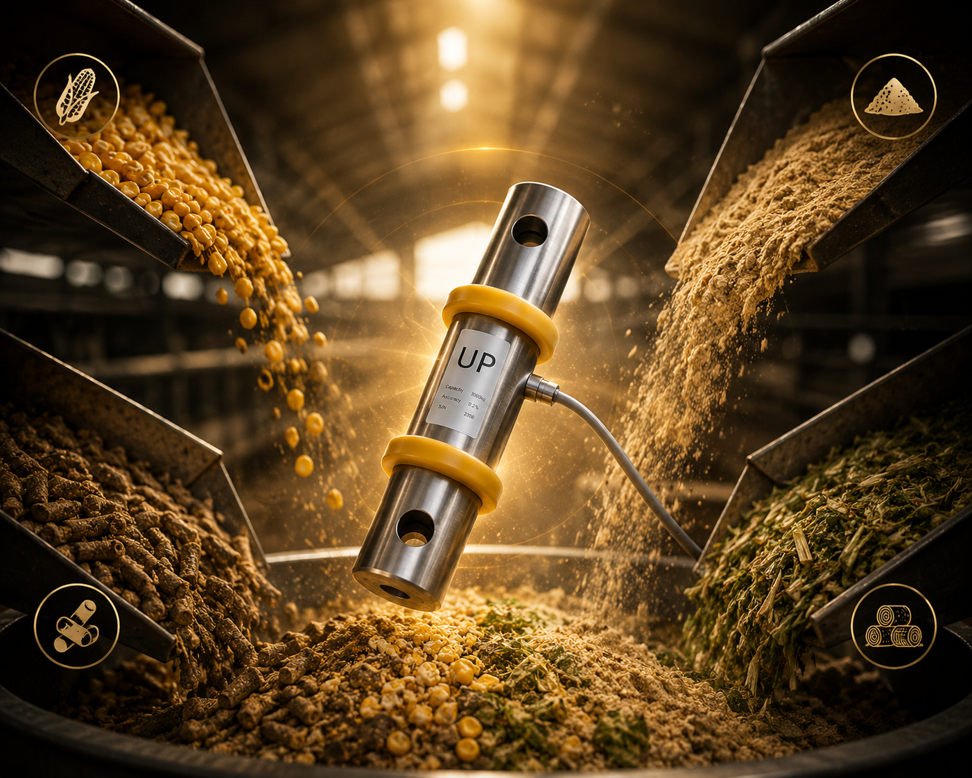load cell for feed mixer weighing and feed management systems by MATOZ